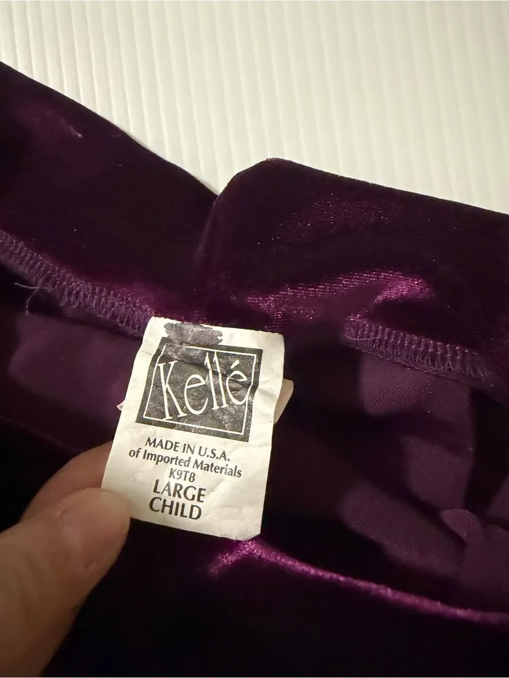 Kelle dance costume 2 piece purple 8368 STATE OF GRACE mesh velvet LC child